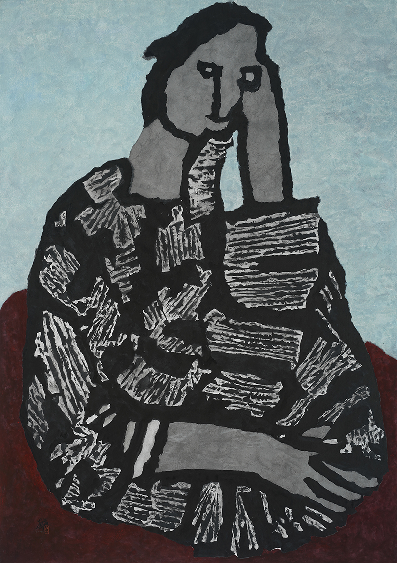 Jang Byeong Eun · Eastbrush · 张炳彥 · figure · mixed_media_on_paper · 1456mm_x_1030mm · 2025
